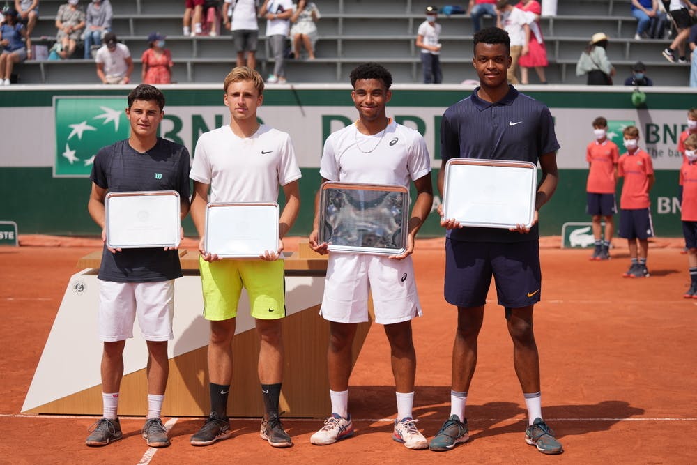 Martin Katz, German Samofalov, Arthur Fils, Giovanni Mpetshi Perricard, Roland-Garros 2021, boys' doubles final
