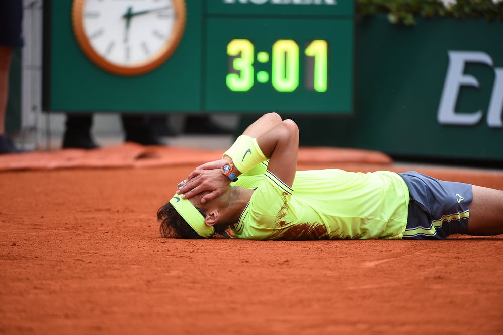 Rafael Nadal - Roland-Garros 2019 - finale - temps