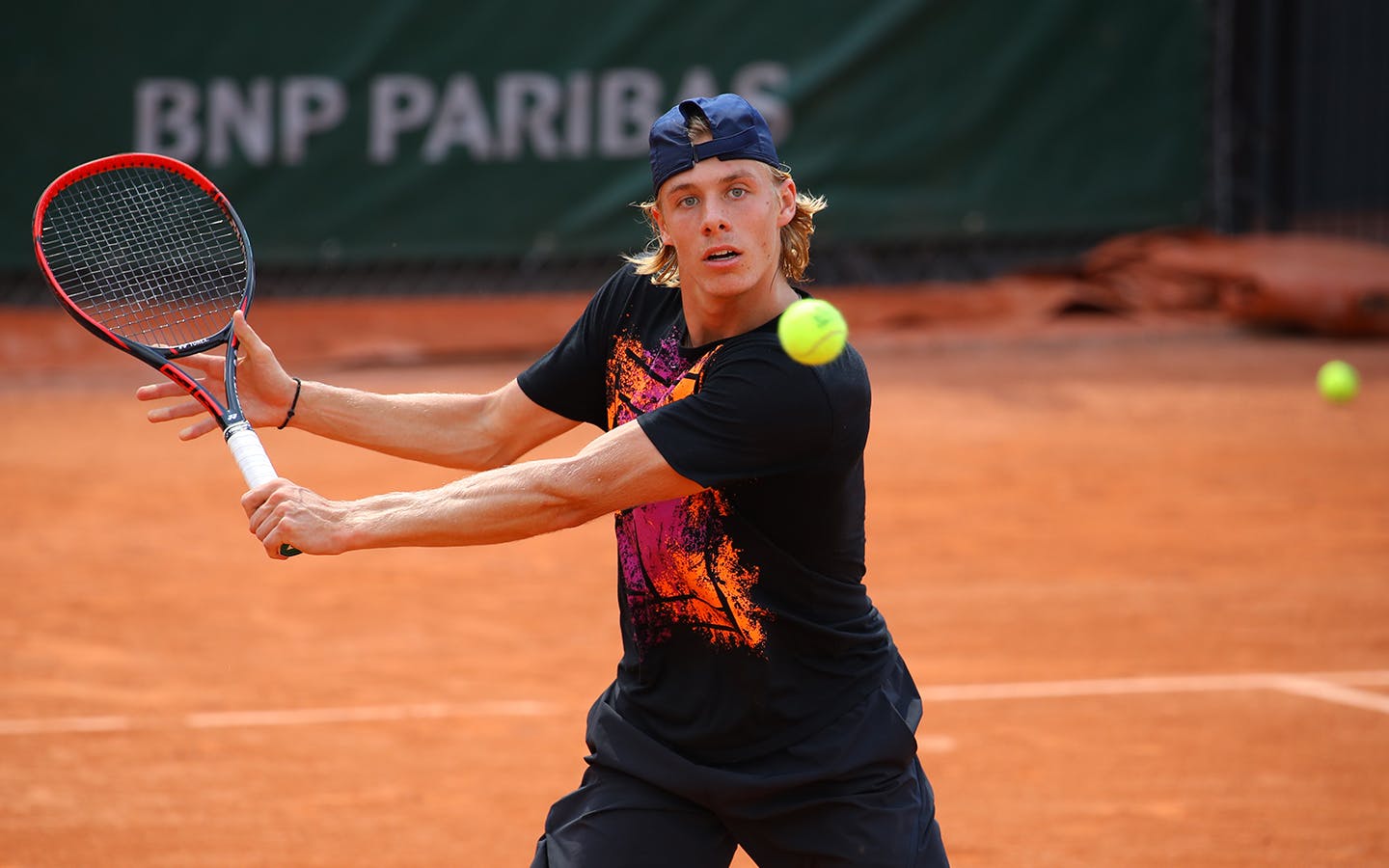 Denis Shapovalov practice / entraînement Roland-Garros 2018