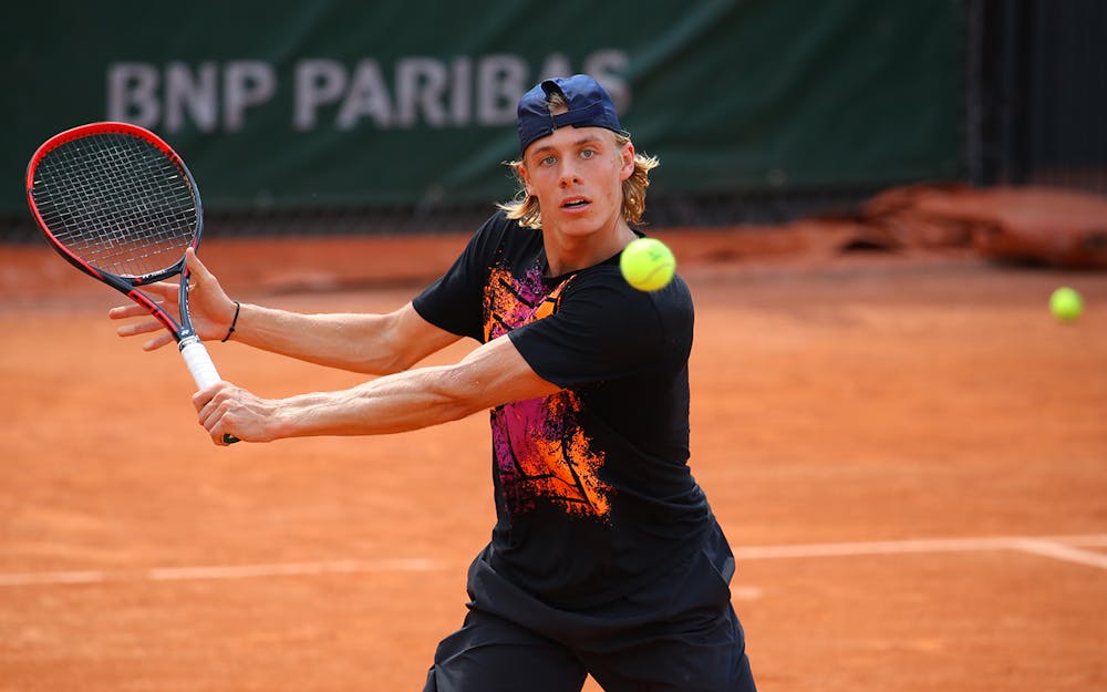 Denis Shapovalov practice / entraînement Roland-Garros 2018