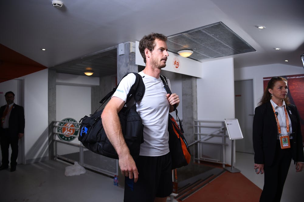 Andy Murray in the Carre Charlie at Roland-Garros 2017