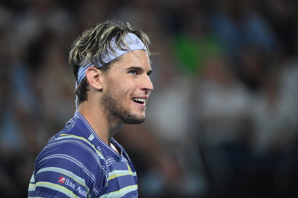 Dominic Thiem smiling at the 2020 Australian Open Portrait