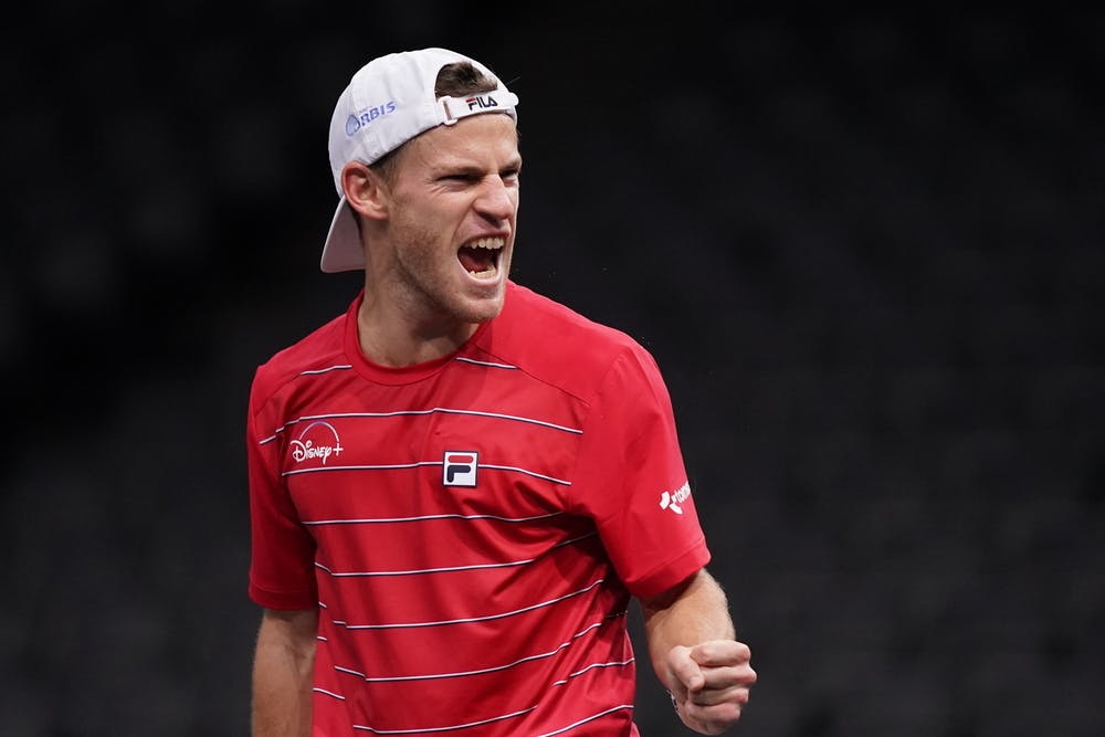 Diego Schwartzman during the Rolex Paris Masters 2020