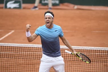 Marco Cecchinato poing serré