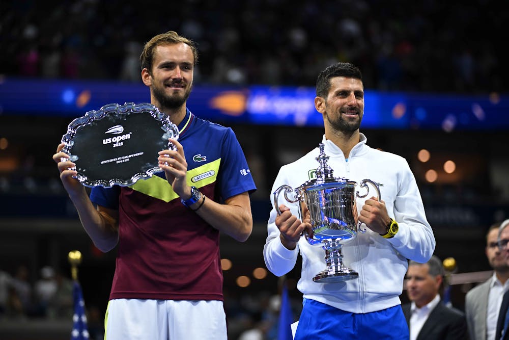 Daniil Medvedev & Novak Djokovic / Finale US Open 2023