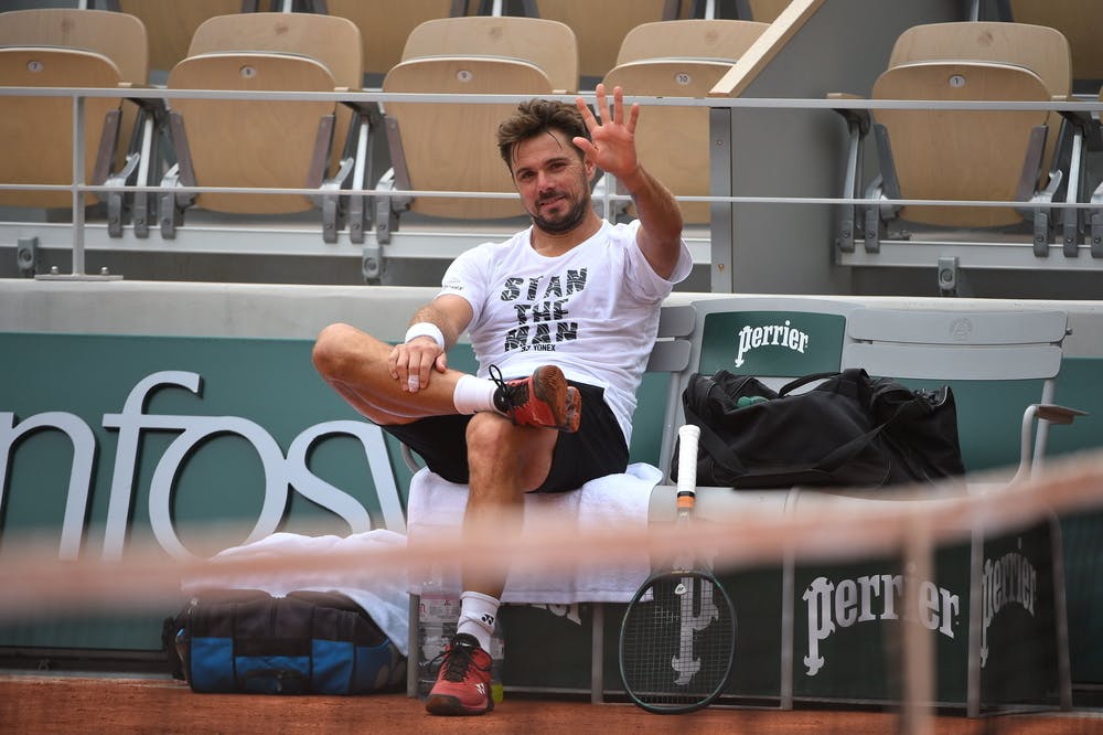 Stan Wawrinka, Roland-Garros 2020, entraînement