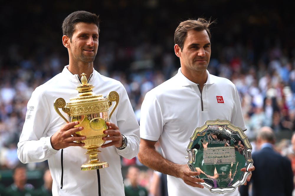 Novak Djokovic et Roger Federer, Wimbledon 2019