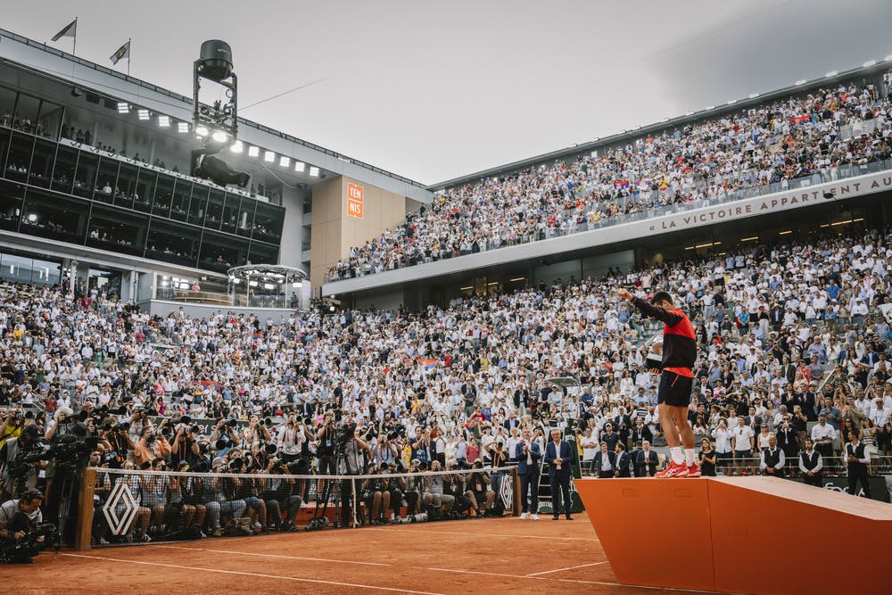 Novak Djokovic, Roland-Garros 2023, final, trophy
