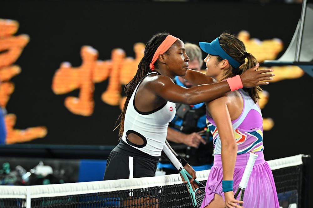 Coco Gauff and Emma Raducanu Australian Open 2023