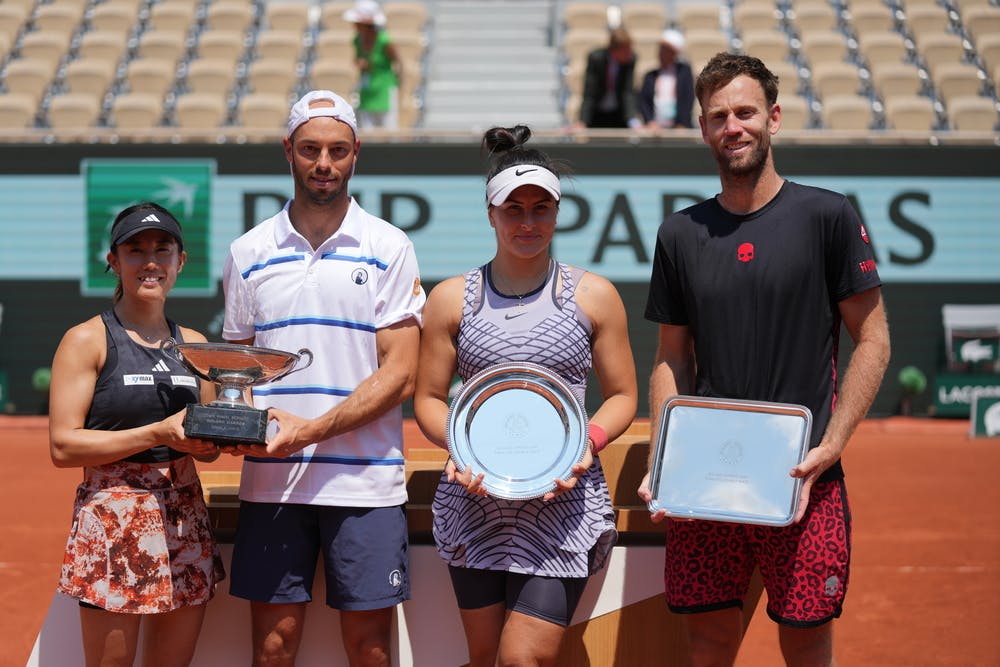 Miyu Kato, Tim Puetz, Bianca Andreescu, Michael Venus, finale, double mixte, Roland-Garros 2023