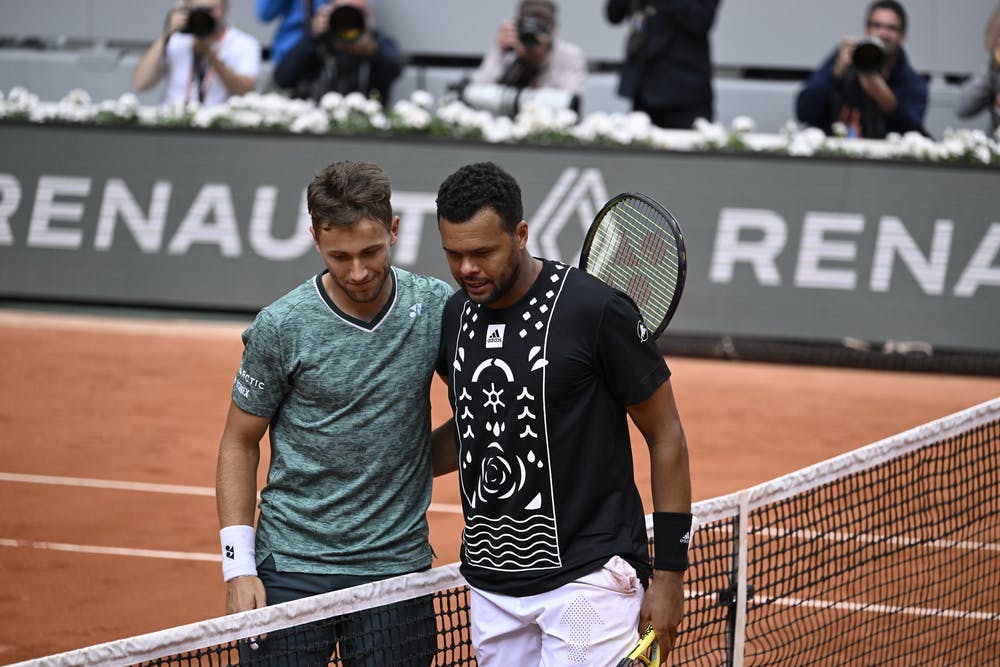 Casper Ruud & Jo-Wilfried Tsonga / Premier tour Roland-Garros 2022