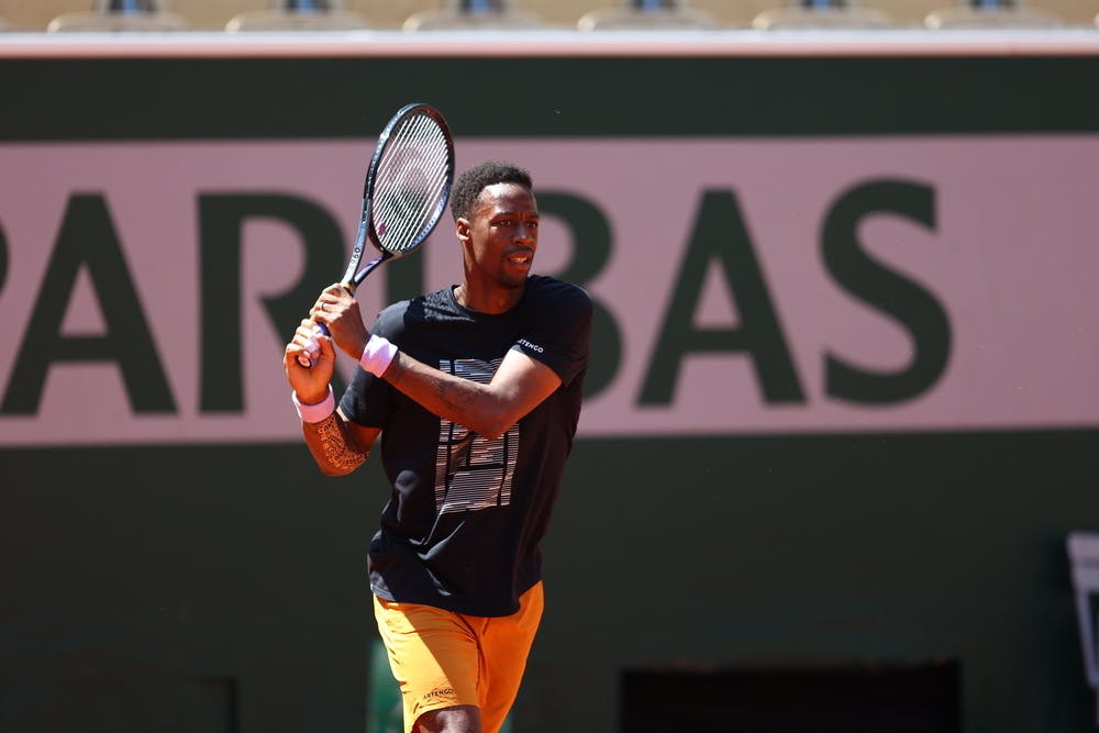 Gael Monfils, Roland-Garros 2023, practice