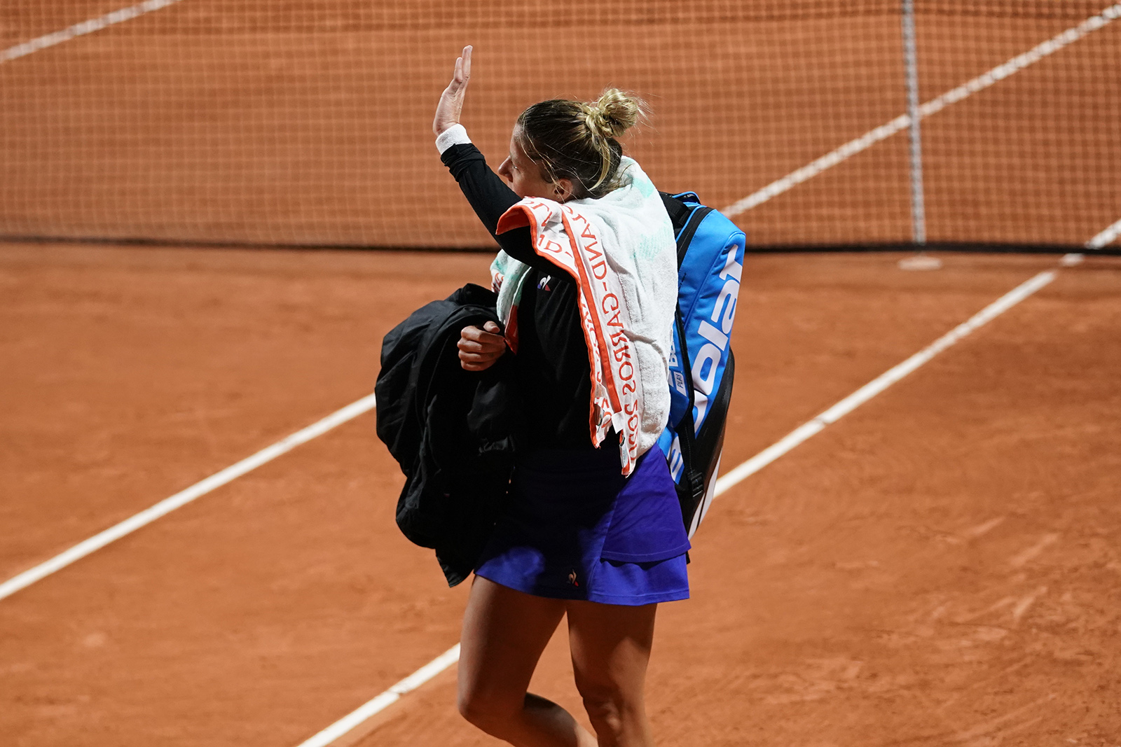 Pauline Parmentier last match Roland-Garros 2020