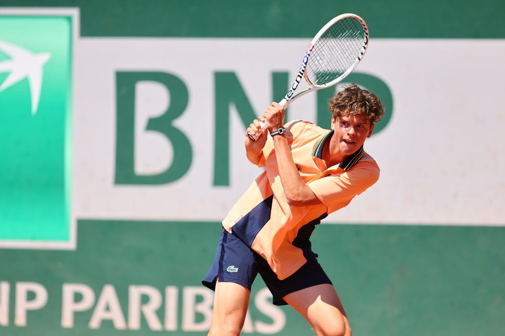 Alexander Blockx, boys' singles, first round, Roland-Garros 2023