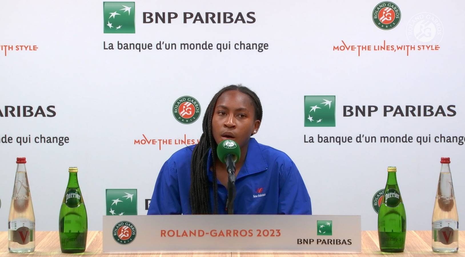 Coco Gauff, press, fourth round, Roland-Garros 2023