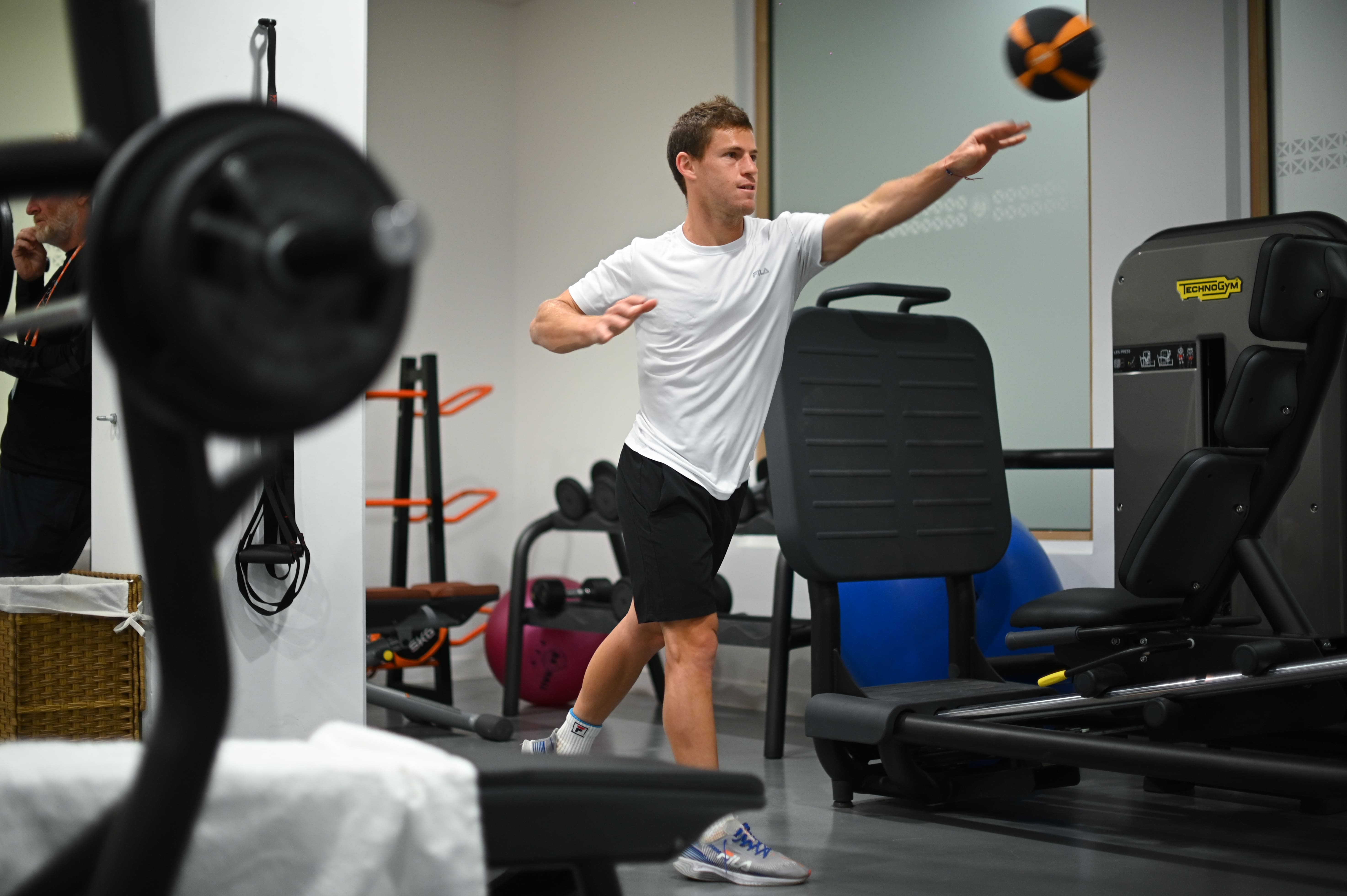 Diego Schwartzman en coulisses