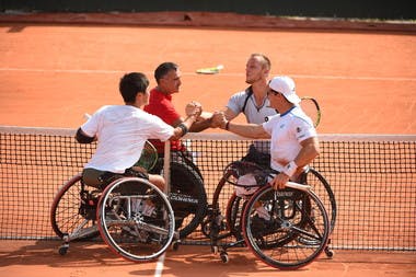 Nicolas Peifer, Stephane Houdet, Gustavo Fernandez, Shingo Kunieda, Roland Garros 2018, Double Messieurs Tennis Fauteuil, Premier Tour