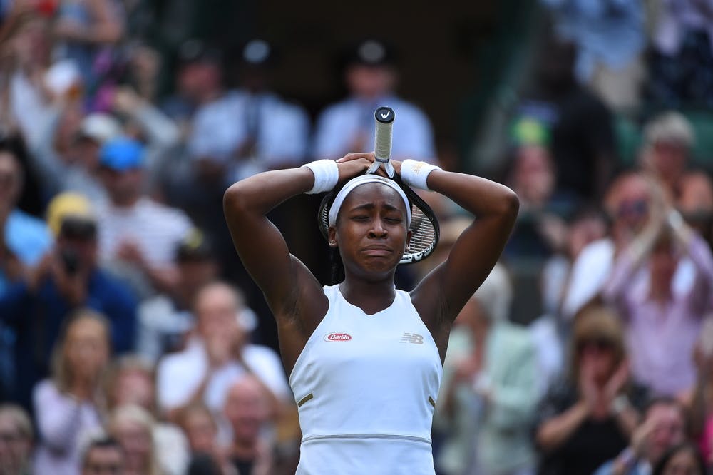 Cori Gauff not believing she just beat Venus Williams during Wimbledon 2019