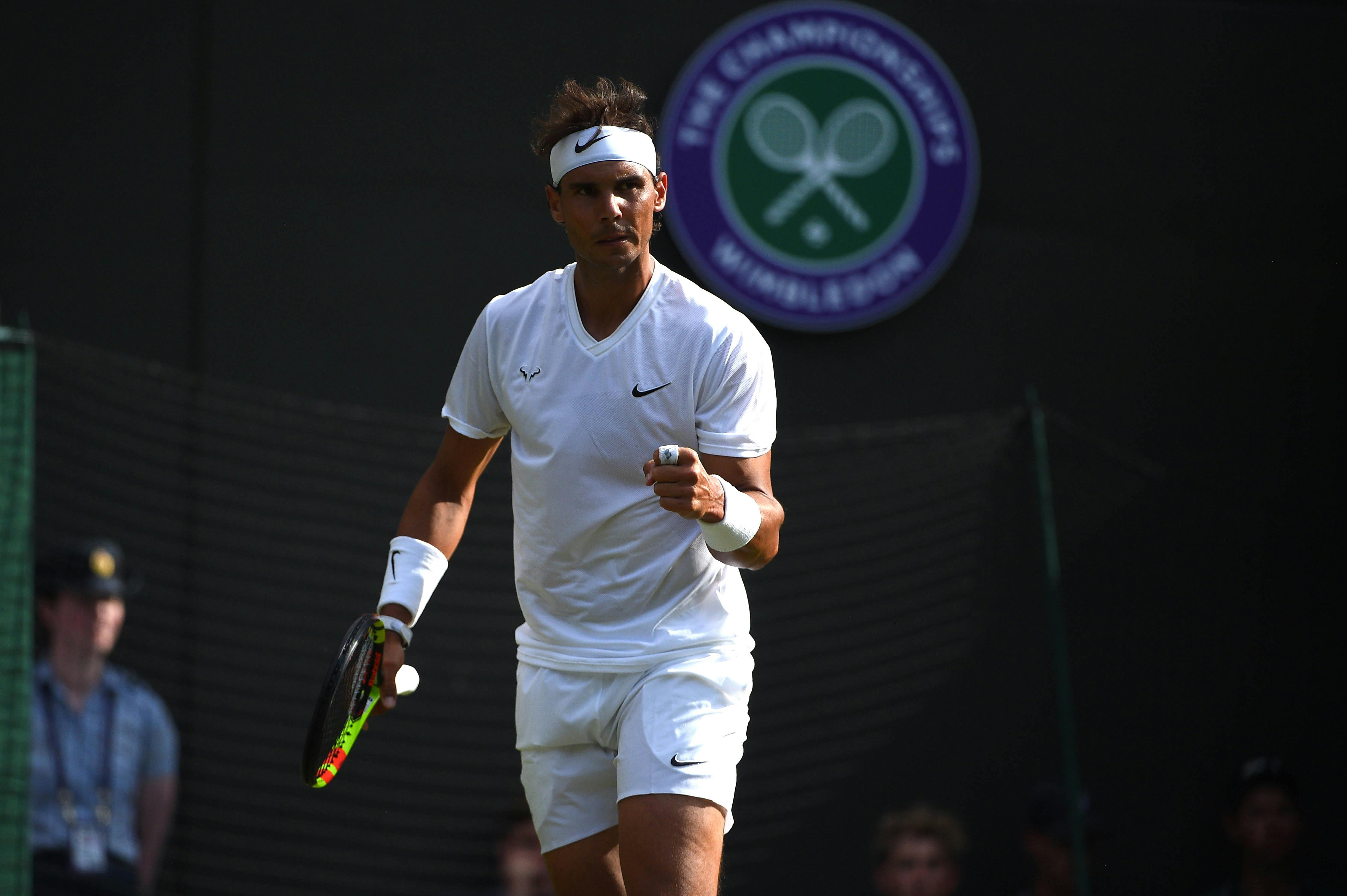 Rafael Nadal wins his first round at Wimbledon 2019