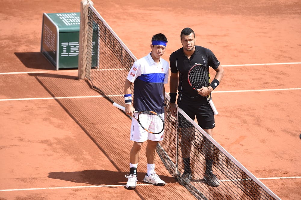 Kai Nishikori, Jo Wilfried Tsonga, QF, Roland-Garros 2015
