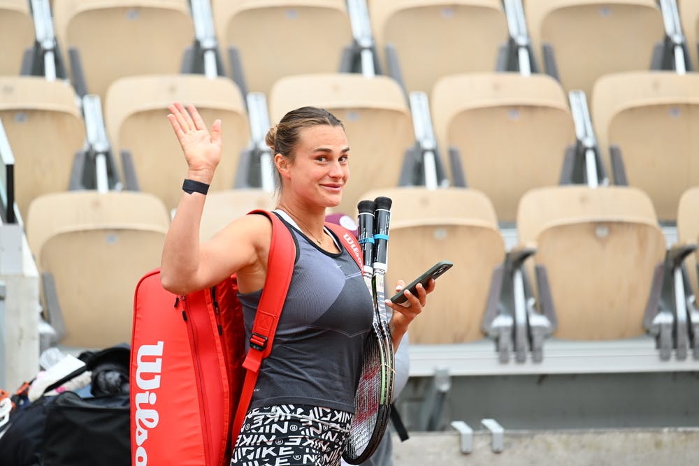 Aryna Sabalenka, Roland-Garros 2023, practice