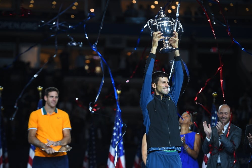 Novak Djokovic, Juan Martin del Potro, US Open 2018, remise des prix 
