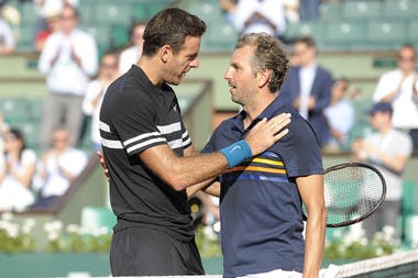 Juan Martin del Potro et Julien Benneteau Roland-Garros 2018
