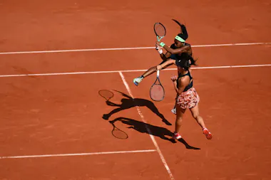 Coco Gauff, Jessica Pegula, women's doubles, third round, Roland-Garros 2023 Coco Gauff, Jessica Pegula, women's doubles, third round, Roland-Garros 2023