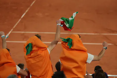 Jannik Sinner supporters, Roland-Garros 2023 Jannik Sinner supporters, Roland-Garros 2023