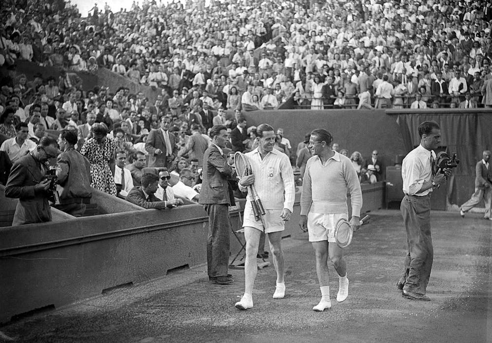 Marcel Bernard Jaroslav Drobny finale Roland-Garros 1946 / Marcel Bernard Jaroslav Drobny Roland-Garros 1946 men's final 