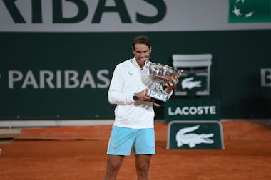 Rafael Nadal, Roland Garros 2020, final, trophy