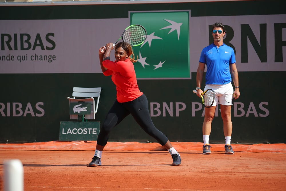 Roland-Garros 2019 - Serena Williams - Patrick Mouratoglou - practice