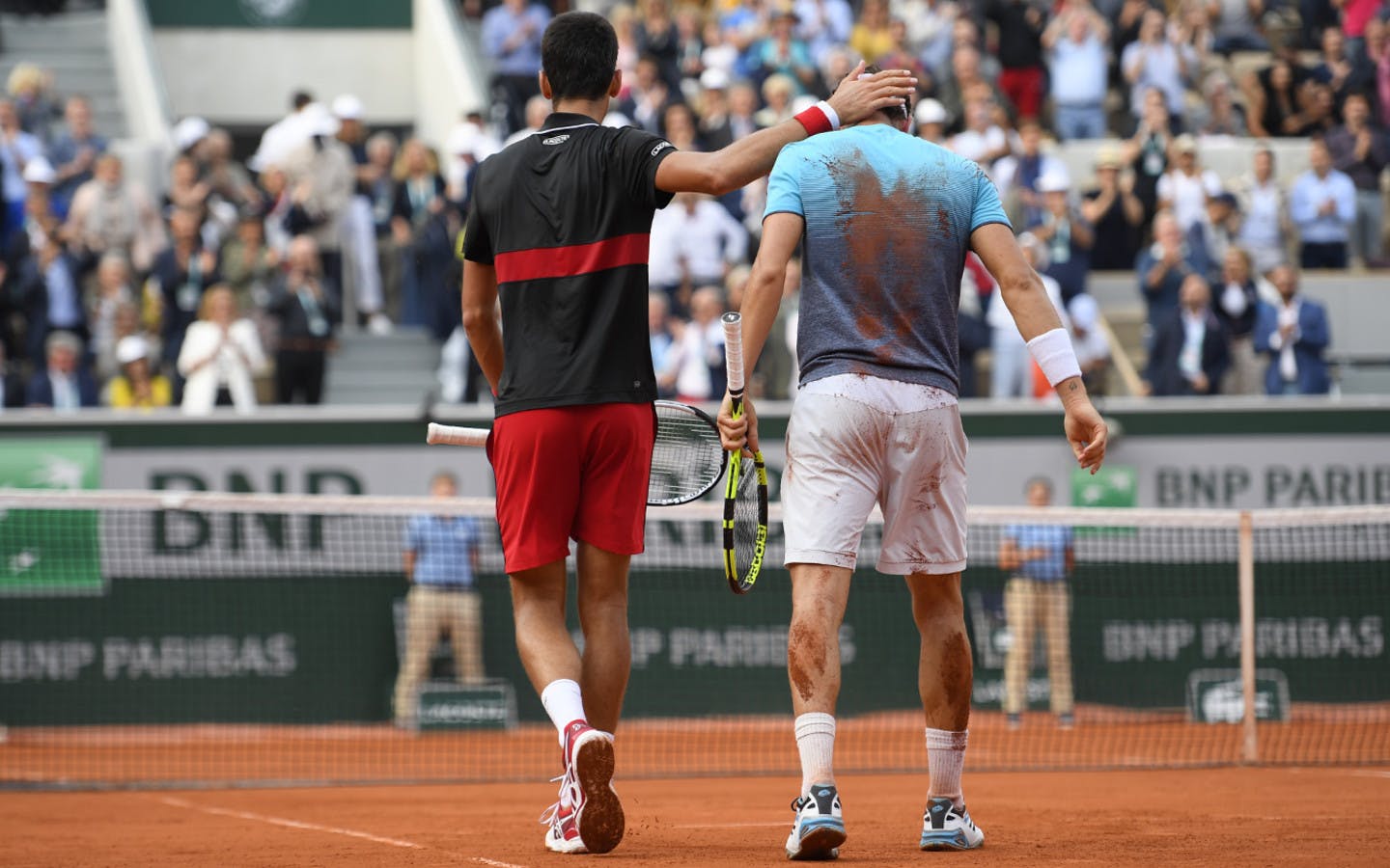 Roland-Garros 2018, 1/4 de finale, Marco Cecchinato, Novak Djokovic