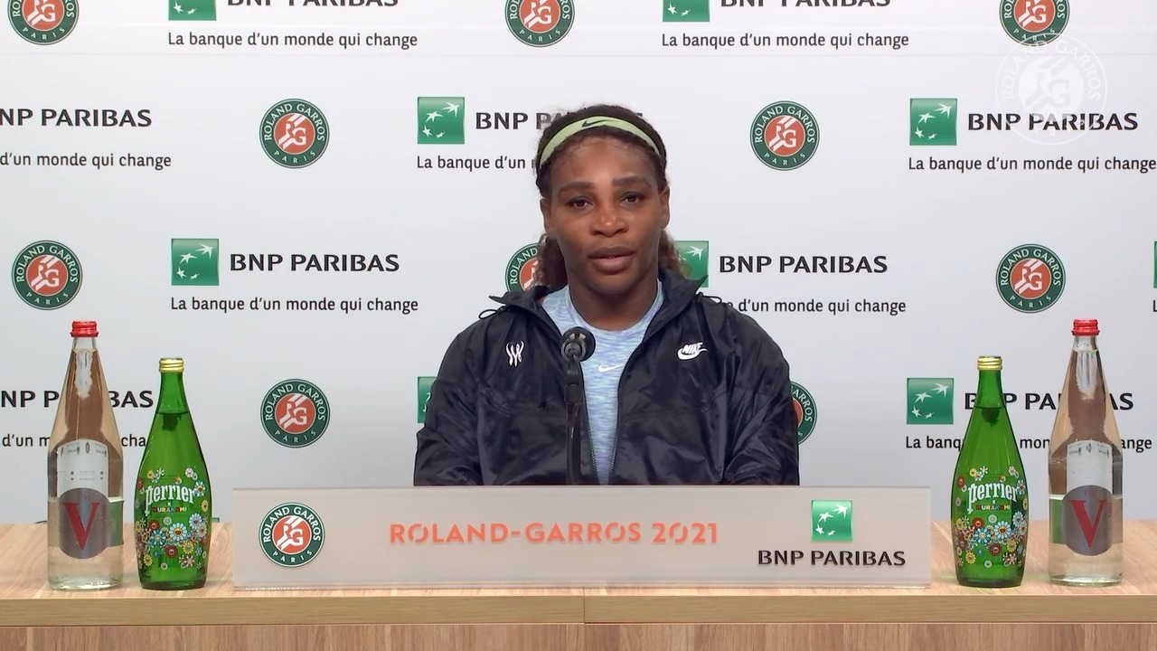 Serena Williams Roland-Garros 2021 press