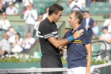 Juan Martin del Potro et Julien Benneteau Roland-Garros 2018
