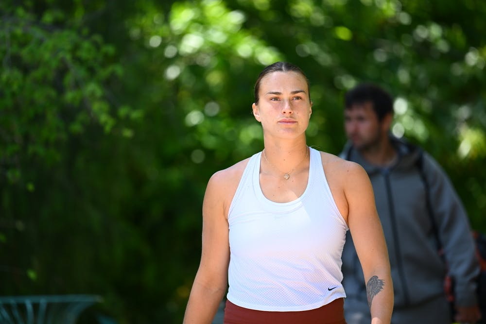 Aryna Sabalenka, entraînements, Roland-Garros 2023 