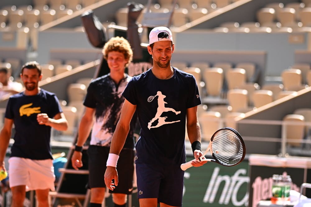 Novak Djokovic, entraînement, Roland-Garros 2022, 19/05/2022