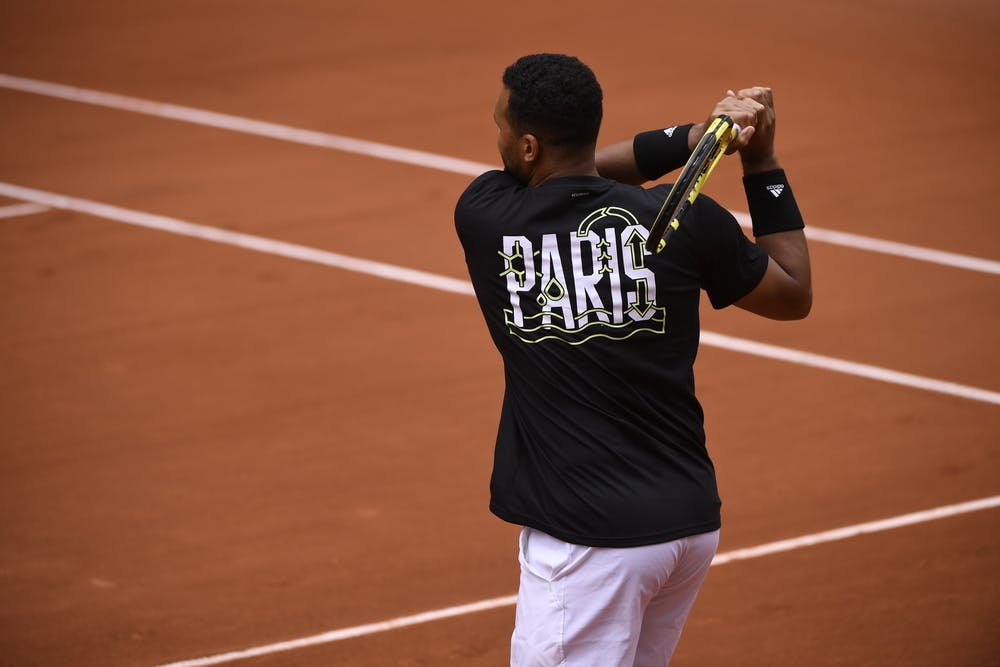 Jo Wilfried Tsonga, practice, Roland-Garros 2022