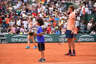 Alexander Zverev et Simona Halep enfant de Roland-Garros 2018