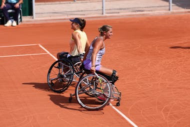 Pauline Déroulède et Emmanuelle Mörch / Quarts de finale tennis-fauteuil double Roland-Garros 2023