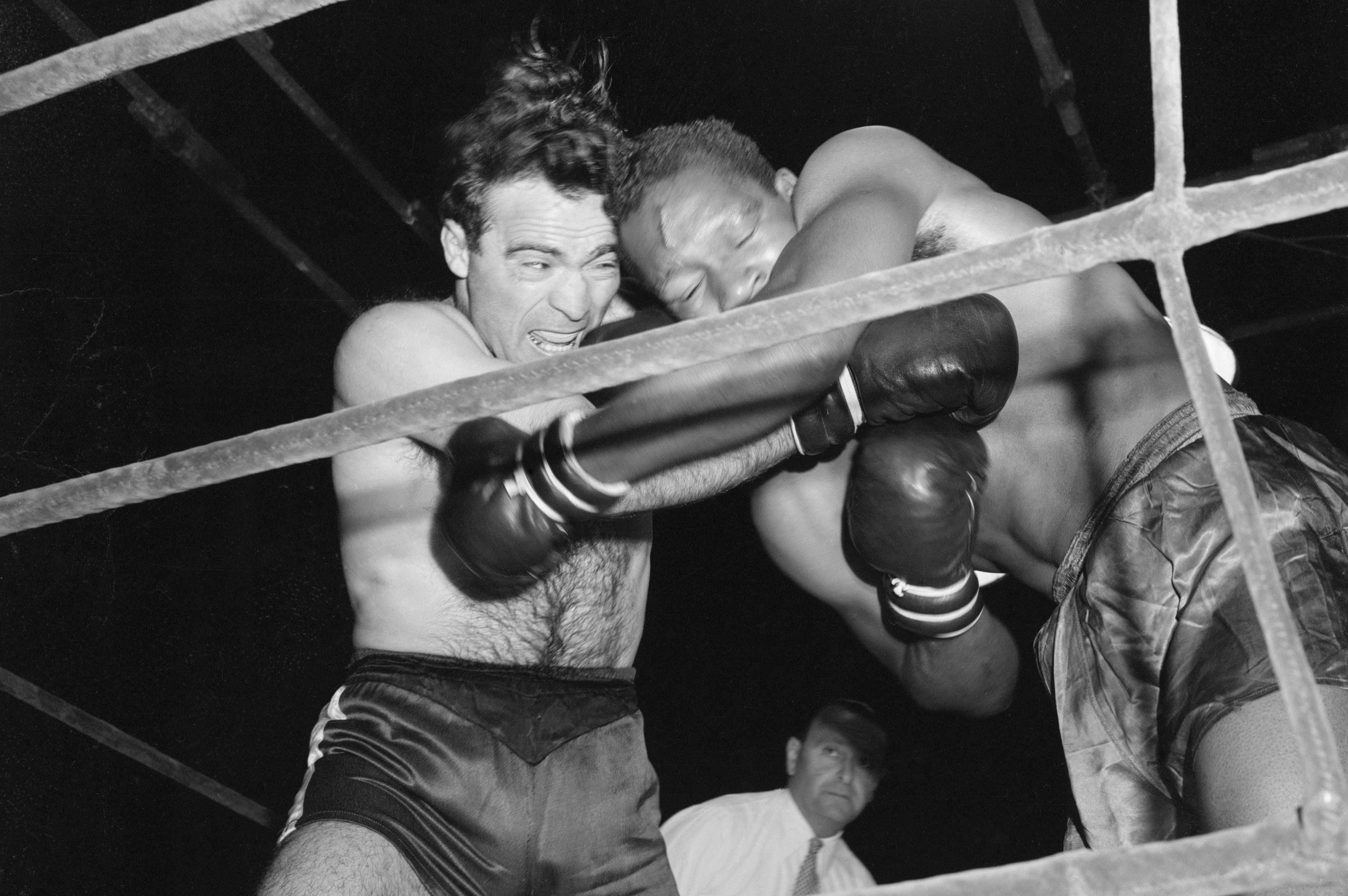 7 juillet 1946 - Cerdan vs Williams boxe à Roland-Garros