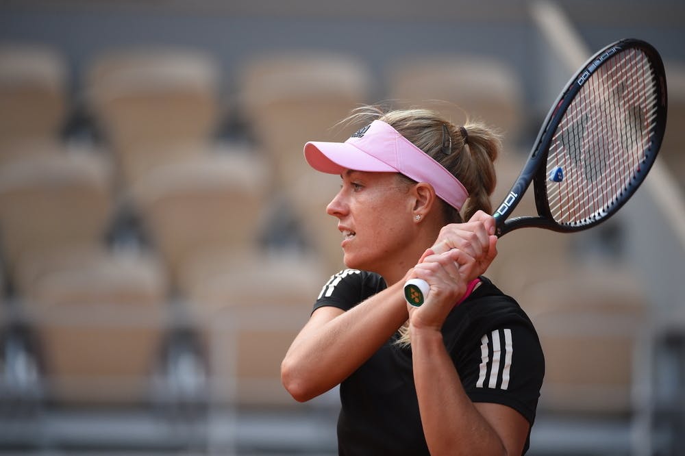 Angelique Kerber, Roland-Garros 2020, practice