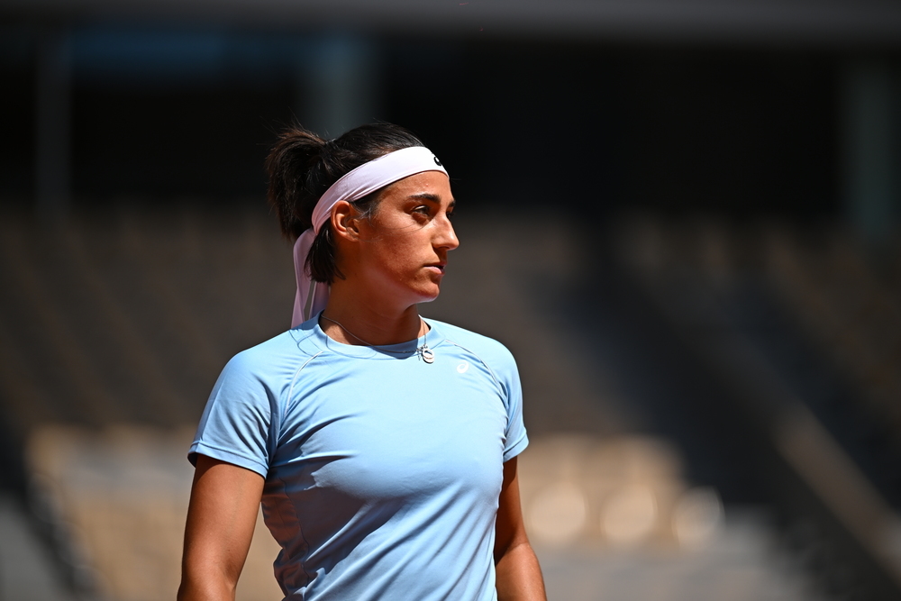Caroline Garcia - Entraînement court Philippe-Chatrier 