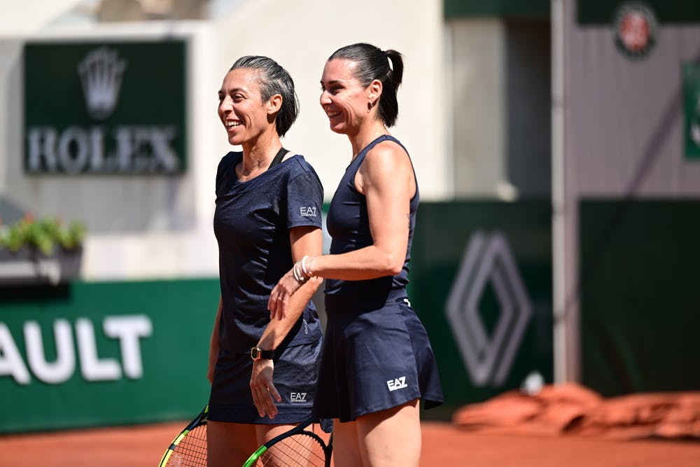 Francesca Schiavone, Flavia Pennetta, women's legends, Roland-Garros 2023