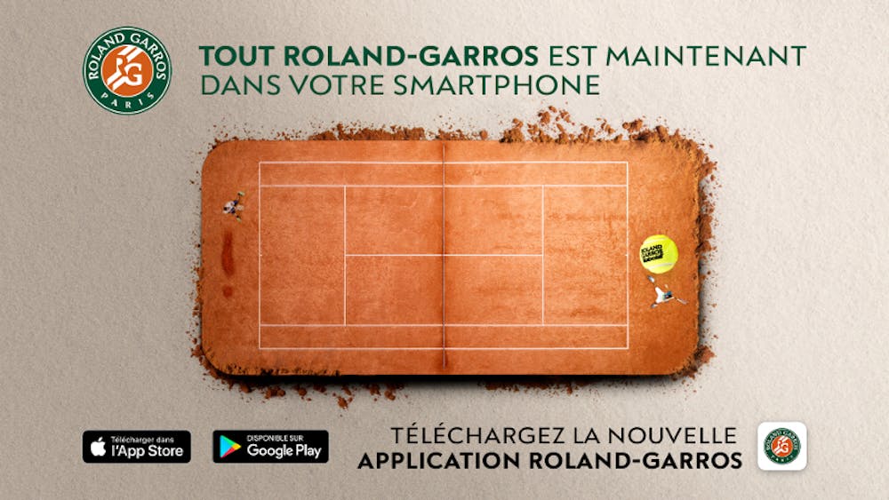 application officielle Roland-Garros 2018