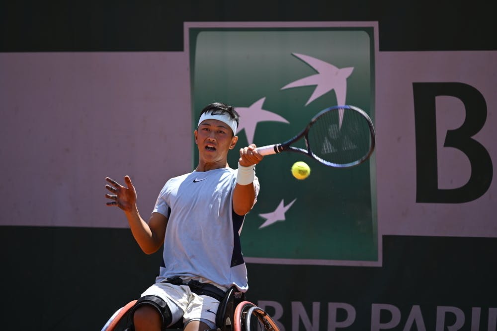 Tokito Oda, tennis-fauteuil, messieurs, quarts de finale, Roland-Garros 2022