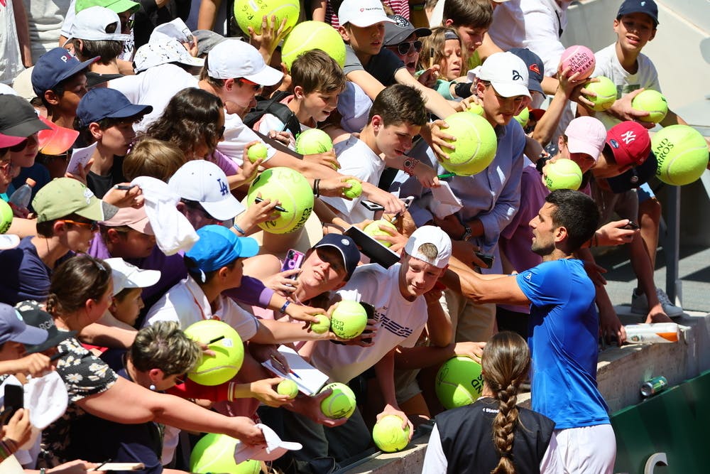 Novak Djokovic, Yannick Noah Day, Roland-Garros 2023