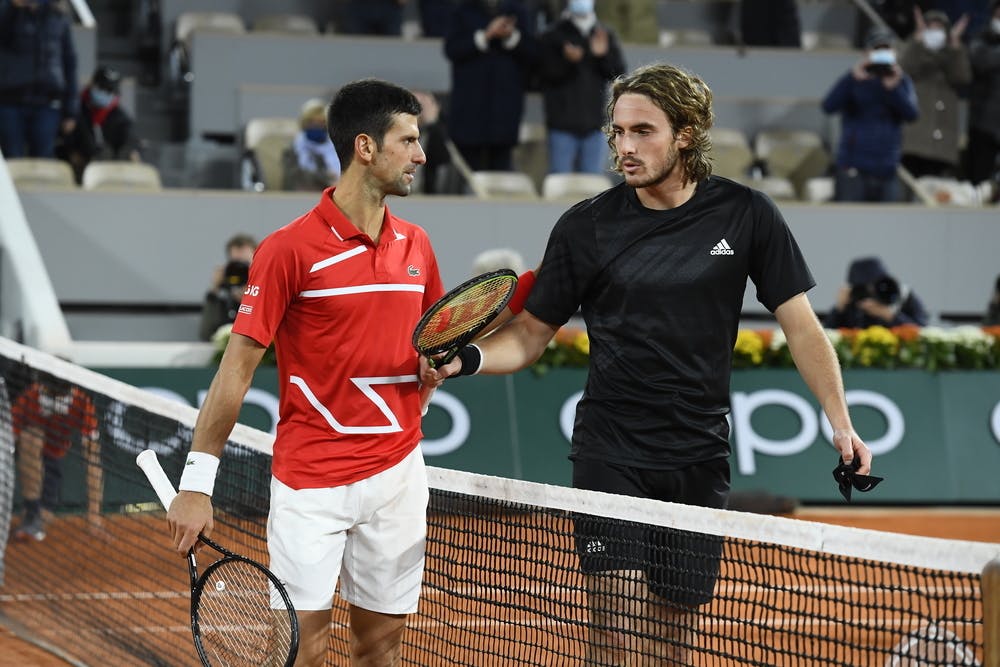 Novak Djokovic et Stefanos Tsitsipas