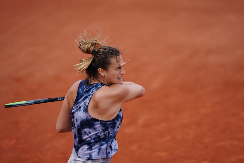Aryna Sabalenka, Roland Garros 2021, practice
