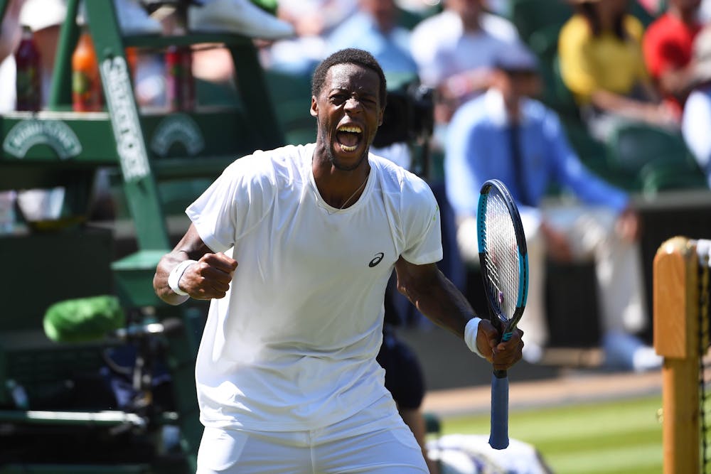 Gaël Monfils cri de joie et de rage à Wimbledon 2018